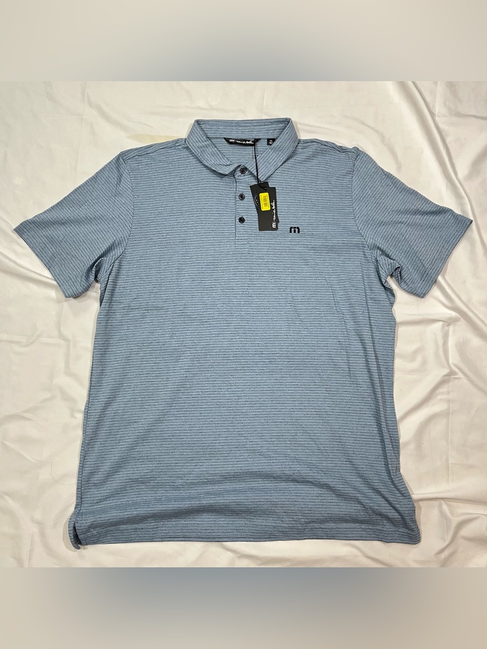 Travis Matthew Men’s Soho Performance Golf Blue Polo Short Sleeve Shirt NWT 2XL